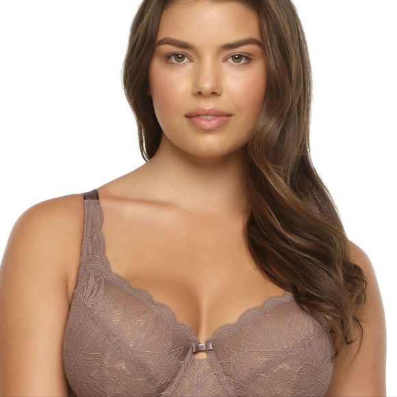 Felina Paramour Women's Peridot Unlined Lace Bra 32DDD in Sugarbaby - Picture 5 of 5